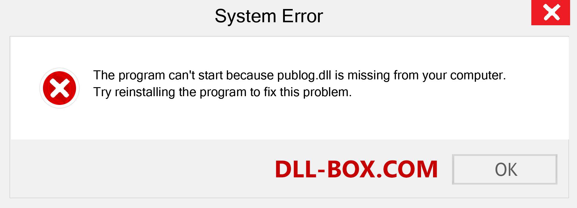  publog.dll file is missing?. Download for Windows 7, 8, 10 - Fix  publog dll Missing Error on Windows, photos, images